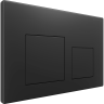 Клавиша смыва для инсталляции TERMINUS CLASSIC кнопка квадрат цвет чёрный матовый 82K24X16B